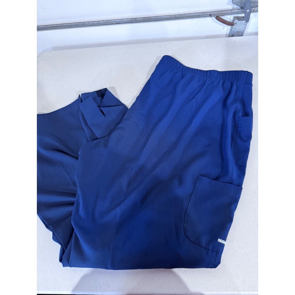 Skechers by Barco Navy Scrub Set 4XL Pants Cherokee Luxe V-Neck Top 4XL NWT